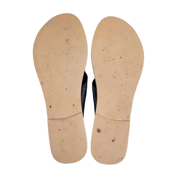 Matisse Knotty Black Leather Slide Sandals Size 9 - Picture 7 of 9